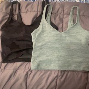 Black and green lulu align tanks